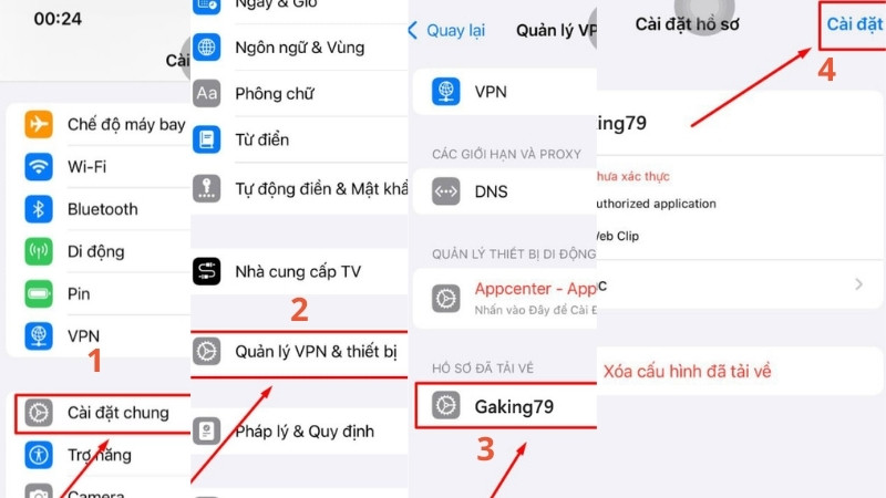 Cách tin cậy ứng dụng iOS
