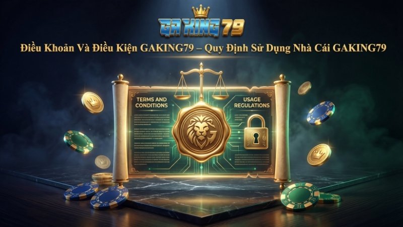 Điều khoản và điều kiện sử dụng dịch vụ nhà cái GAKING79 