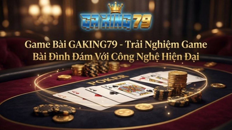 Game Bài GAKING79 - Trải Nghiệm Game Bài Đình Đám Với Công Nghệ Hiện Đại