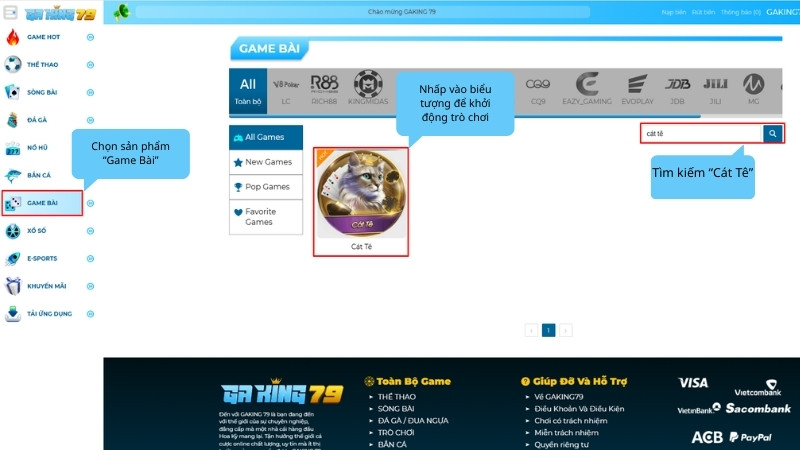 khoi dong tro choi cat te online 3d tai gaking79 Khởi động trò chơi Cát Tê Online 3D tại GAKING79