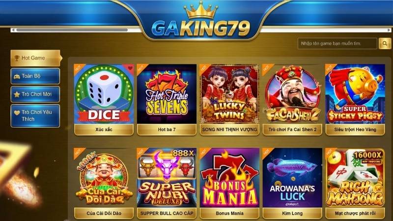 Nổ Hũ GAKING79 - Sân Chơi Quay Hũ Trực Tuyến Jackpot Khủng Nhất 2025