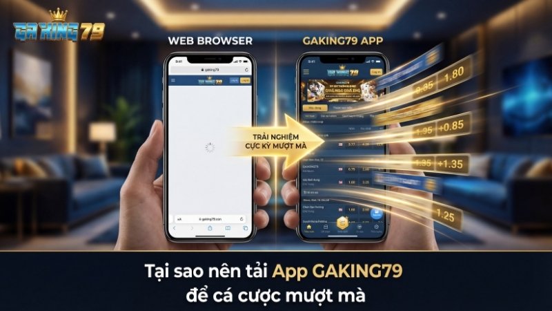 Tại sao nên tải App GAKING79 để cá cược mượt mà