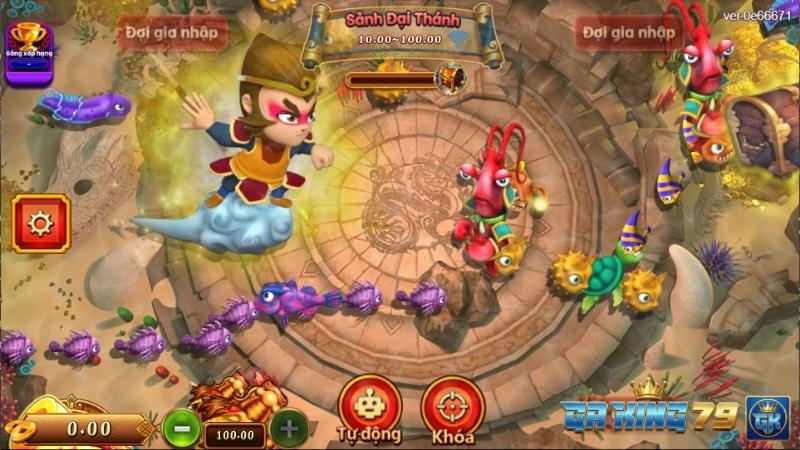 Giao diện trò chơi Đại Thánh Bắn Cá