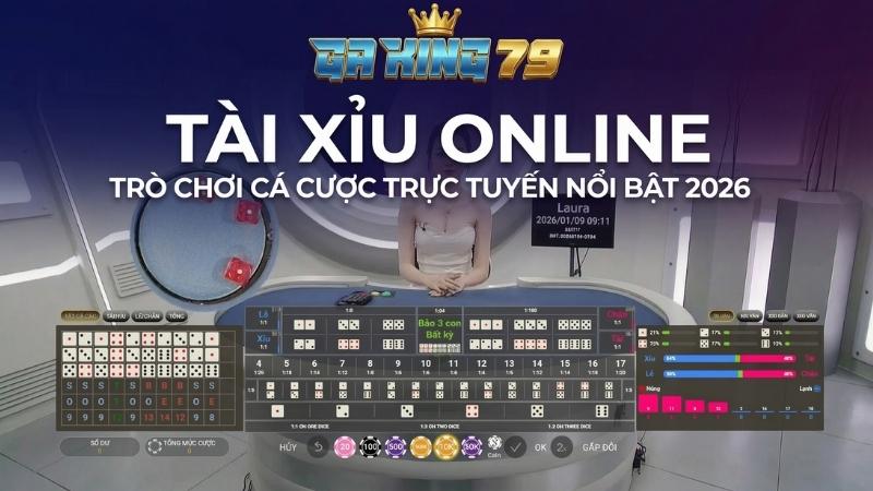 Tài Xỉu Online GAKING79 – Trò Chơi Cá Cược Trực Tuyến Nổi Bật 2026